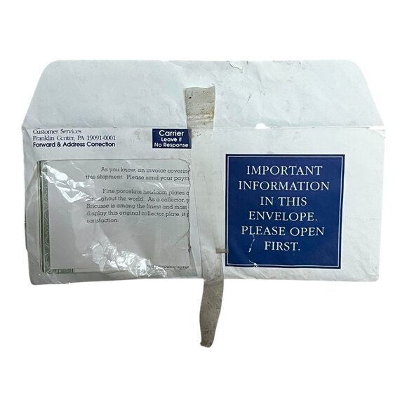 Lot of 2 Franklin Mint 1992 Evie Bricusse Musical Collector Plates and More - Picture 16 of 16